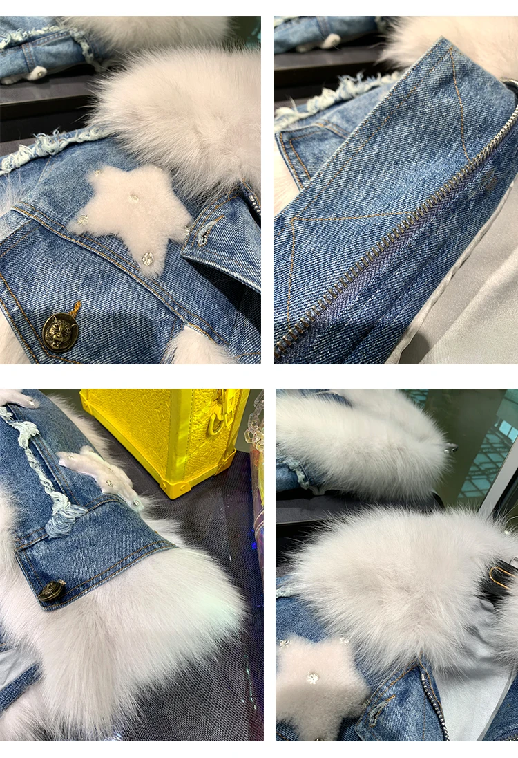 denim jacket with fur real fox fur star (30)