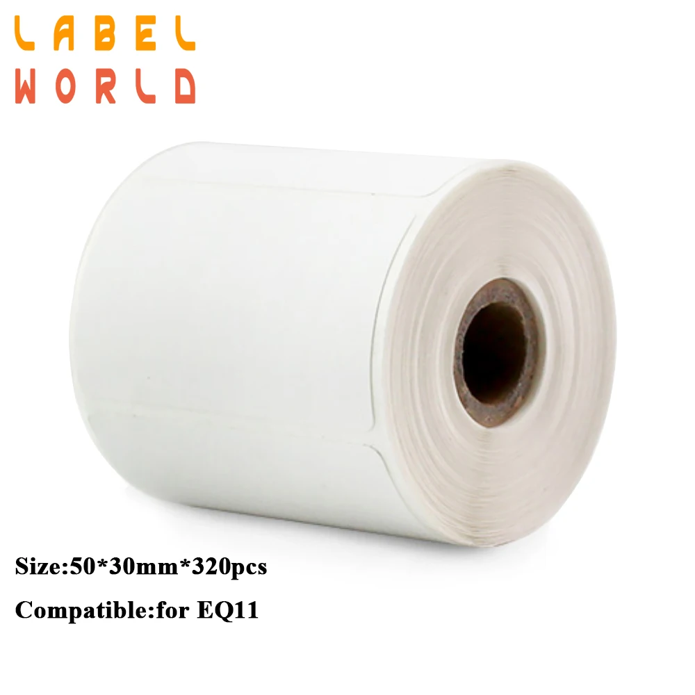 Thermal paper 320pieces compatible for EQ11 printer 50mm * 30mm white Thermal Label Roll TypeableTape Sticker Mini Thermal
Thermal paper 320pieces compatible for EQ11 printer 50mm * 30mm white Thermal Label Roll TypeableTape Sticker Mini Thermal