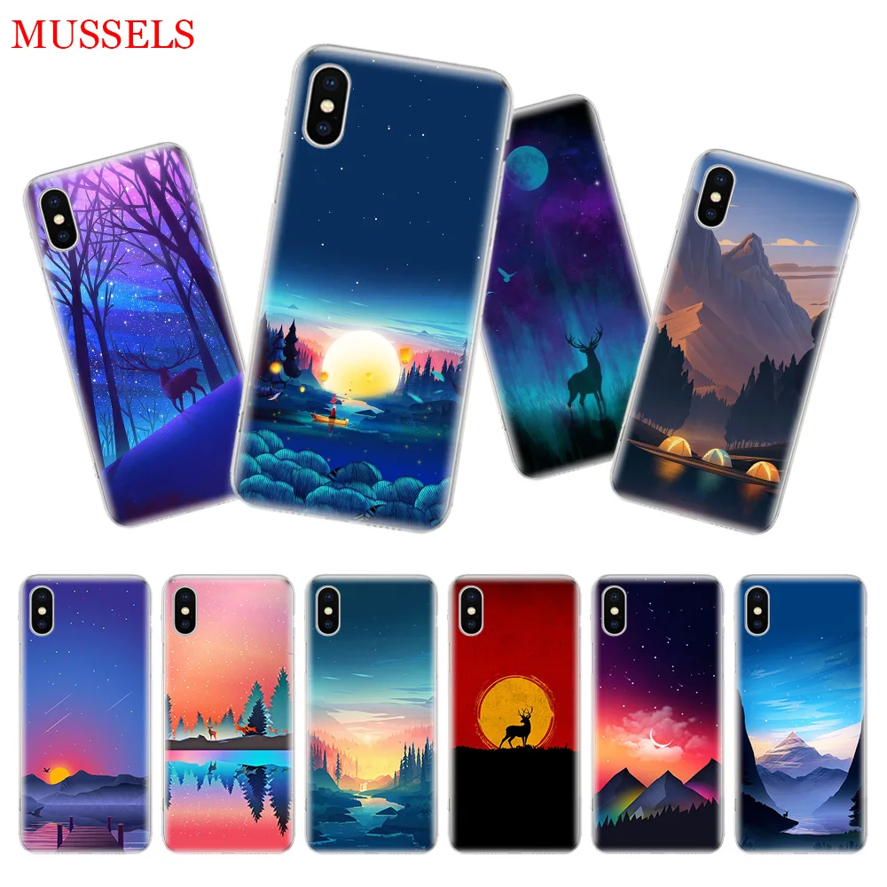 Colorful Nature View Cover Phone Case For iPhone 7 6 X 8 6S Plus XS MAX XR 5S SE 10 Ten Art TPU Coque Capa Shell Cas
Colorful Nature View Cover Phone Case For iPhone 7 6 X 8 6S Plus XS MAX XR 5S SE 10 Ten Art TPU Coque Capa Shell Cas