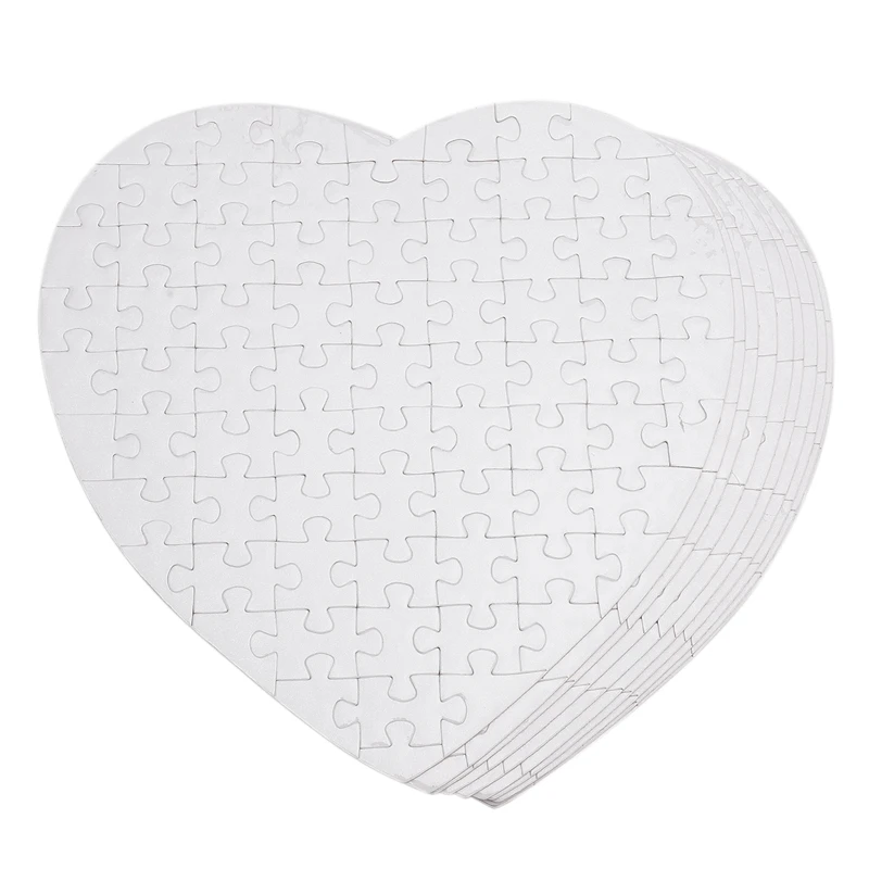 10Pcs Sublimation Blank Puzzle DIY Craft Heart Jigsaw Puzzle DIY Transfer Products
10Pcs Sublimation Blank Puzzle DIY Craft Heart Jigsaw Puzzle DIY Transfer Products