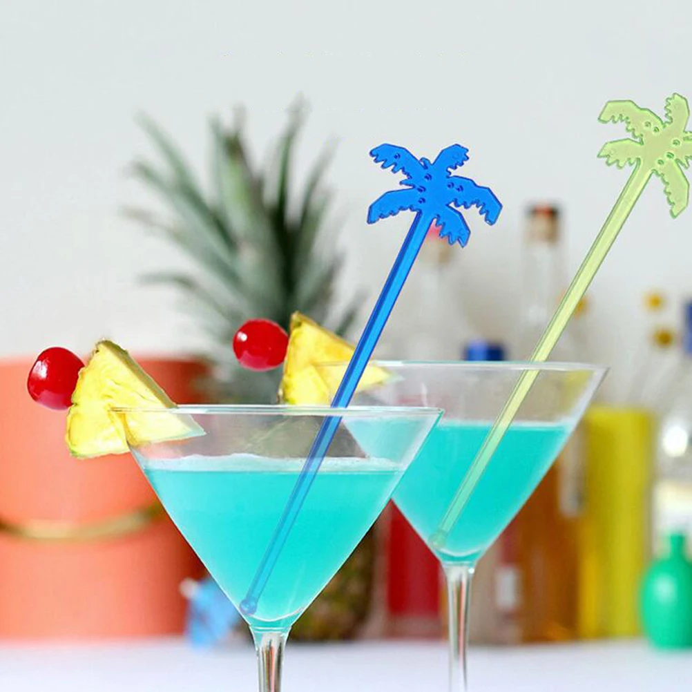 12 or plastique joyeux anniversaire boissons cocktail agitateurs Fête Accessoire