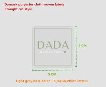 1000PCS , 5 * 5 cm Custom Straight cut tags light grey damask polyester cloth woven label 
1000PCS , 5 * 5 cm Custom Straight cut tags light grey damask polyester cloth woven label