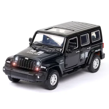 1:32 high simulation jeep wrangler off-road children's alloy SWAT police car with sound and light to open the door for gifts
1:32 high simulation jeep wrangler off-road children's alloy SWAT police car with sound and light to open the door for gifts