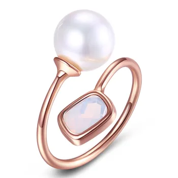 V1016 Elegant 925 Sterling Silver Rings Simulated Pearl Rose Gold Color Women Ring Friend Gift Wedding Jewelry
V1016 Elegant 925 Sterling Silver Rings Simulated Pearl Rose Gold Color Women Ring Friend Gift Wedding Jewelry