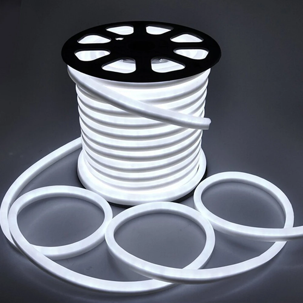 LED Neon Strip 220V EU Waterproof Outdoor Rope 2835 120Leds/m Ribbon Tape Flexible Light White/Warm White Lamp | Лампы и освещение