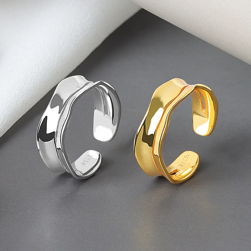Irregular Sterling Silver Korea Rings For Women Resizable Handmade Bague Femme Argent 925 Accesorios Mujer Moda 2020 Jewelry
Irregular Sterling Silver Korea Rings For Women Resizable Handmade Bague Femme Argent 925 Accesorios Mujer Moda 2020 Jewelry