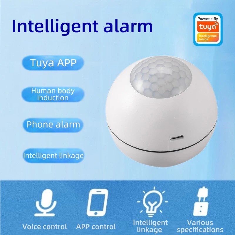 Denk modo Tuya APP WiFi Human Body Smart Motion Sensor burglar alarm PIR detector siren remote monitoring home security
Denk modo Tuya APP WiFi Human Body Smart Motion Sensor burglar alarm PIR detector siren remote monitoring home security