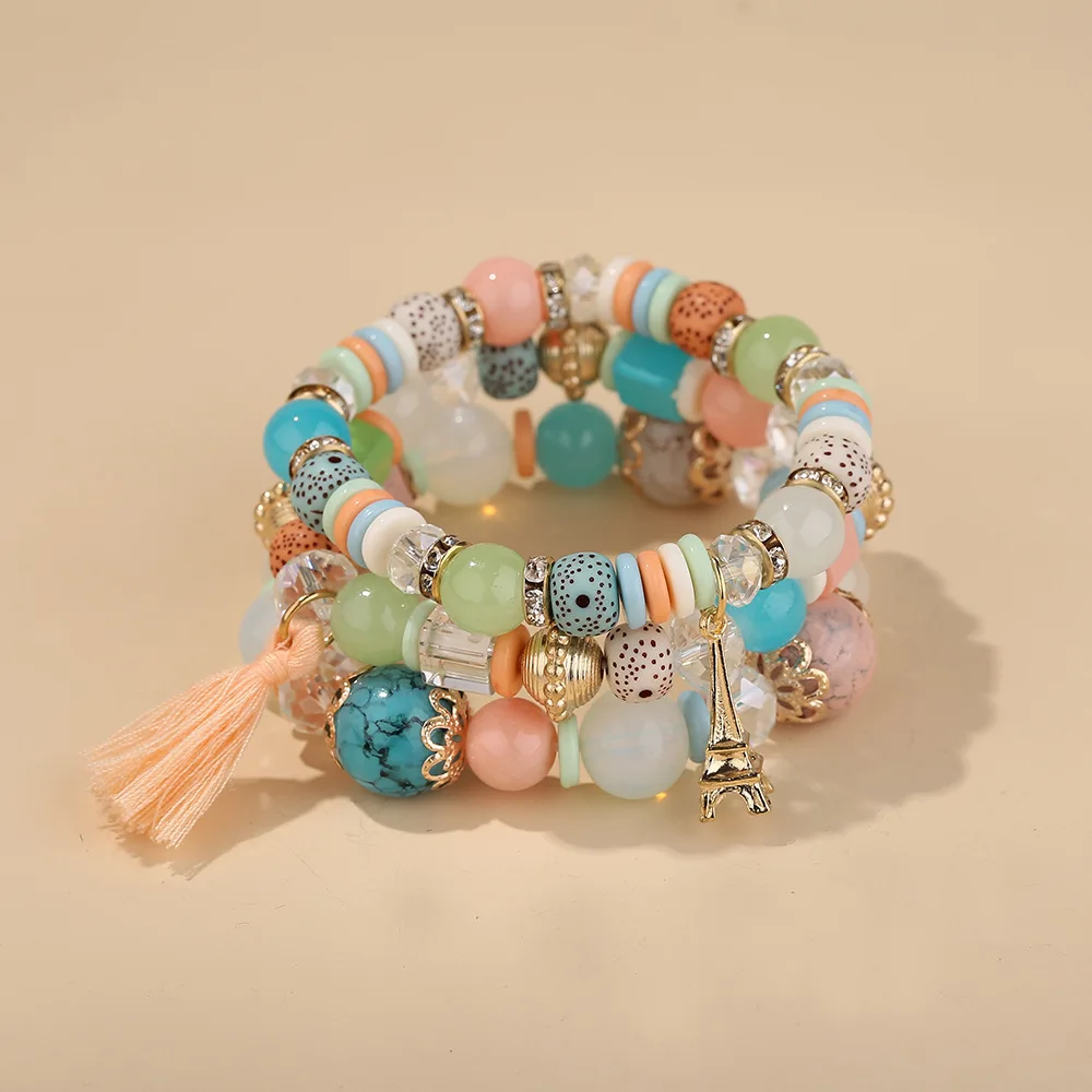2020 New Style Hand Jewelry Glorious Fashion Tassels Iron Tower Pendant Bracelets a Plurality of Combination Exquisite Jewelry
2020 New Style Hand Jewelry Glorious Fashion Tassels Iron Tower Pendant Bracelets a Plurality of Combination Exquisite Jewelry