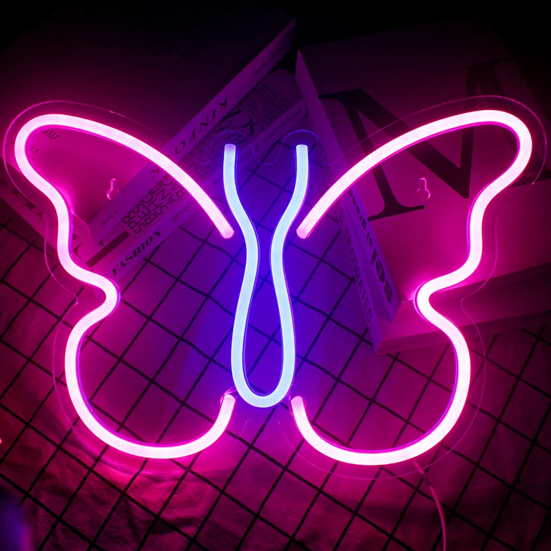 Wanxing Led Neon Sign Butterfly Design Acrylic Neon Lamp Usb With Switch Neon Wall Hanging Light Art BedRoom Kawaii Room Decor
Wanxing Led Neon Sign Butterfly Design Acrylic Neon Lamp Usb With Switch Neon Wall Hanging Light Art BedRoom Kawaii Room Decor