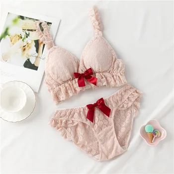 French Women's Sexy Lingerie Femme Cute Ethika Women Underwear Sexy Lace Bra and Panty Set Lolita Girl Sweet Bra & Brief Sets
French Women's Sexy Lingerie Femme Cute Ethika Women Underwear Sexy Lace Bra and Panty Set Lolita Girl Sweet Bra & Brief Sets