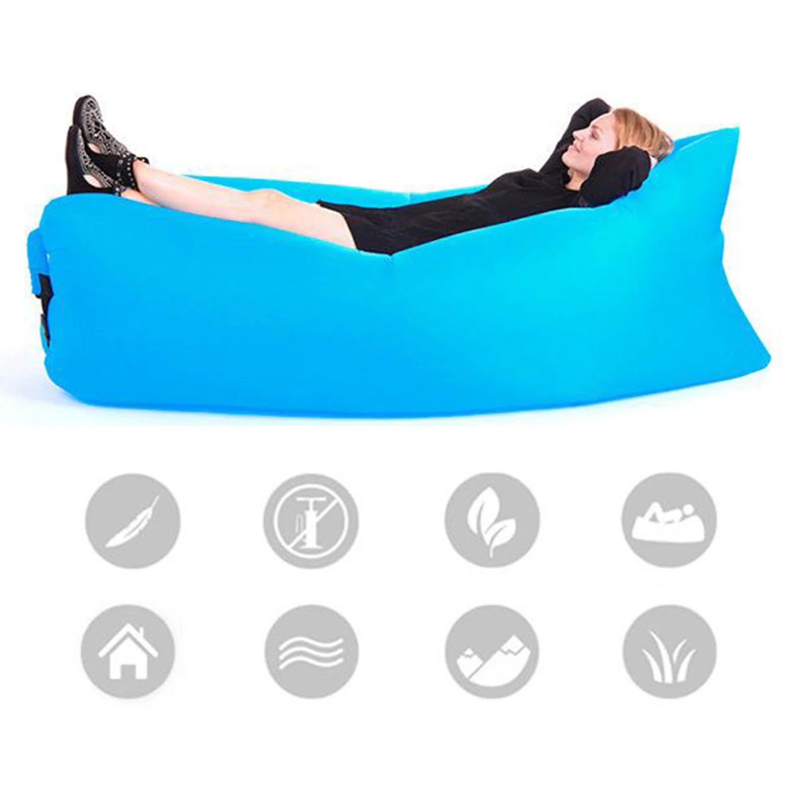 Inflatable Air Bed Sofa Lounger Couch Chair Bag Hangout Outdoor Camping Beach Inflatable Couch Sofa Indoor Outdoor Adults Kids Inflatable Air Bed Sofa Lounger Couch Chair Bag Hangout Outdoor Camping Beach Inflatable Couch Sofa Indoor Outdoor Adults Kids