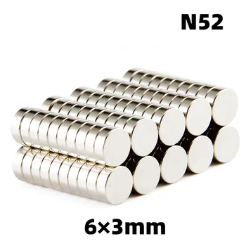 100Pcs 6x3mm Neodymium Magnet for N52 Rare Small Earth Strong Round Permanent Fridge Electromagnet NdFeB Nickel Magnetic Disc
100Pcs 6x3mm Neodymium Magnet for N52 Rare Small Earth Strong Round Permanent Fridge Electromagnet NdFeB Nickel Magnetic Disc