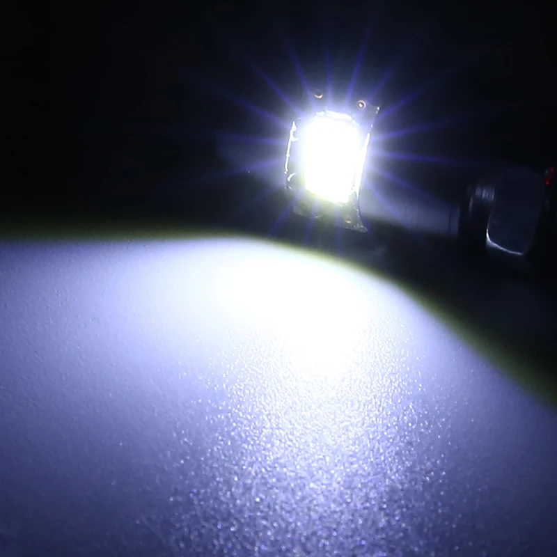 For ATV Quad Off-road 1Pair 12V LED Motorcycle Car License Plate Screw Bolt Light Bulb Black Housing White Lamp Mayitr