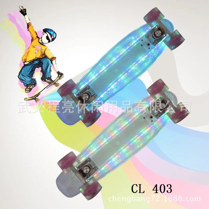 Manufacturers Direct Selling Charging LED Flashlight + Flashing Wheel Fish Single Rocker Color Changing Four Wheel Skateboard
Manufacturers Direct Selling Charging LED Flashlight + Flashing Wheel Fish Single Rocker Color Changing Four Wheel Skateboard