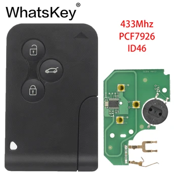 WhatsKey 3 Button Remote Smart Car Key 433Mhz ID46 PCF7926 Chip For Renault II Grand Scenic Megane 2 3 Card Key
WhatsKey 3 Button Remote Smart Car Key 433Mhz ID46 PCF7926 Chip For Renault II Grand Scenic Megane 2 3 Card Key