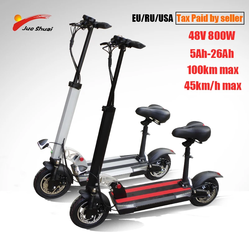 Electric scooter rear drive 48V 800W with seat 10 inch road tire folding electric motorcycle pedal adult
Electric scooter rear drive 48V 800W with seat 10 inch road tire folding electric motorcycle pedal adult