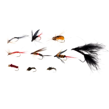 100pcs Dry & Wet Fly Fishing Flies Assortment Artificial Feather Hook Baits
100pcs Dry & Wet Fly Fishing Flies Assortment Artificial Feather Hook Baits