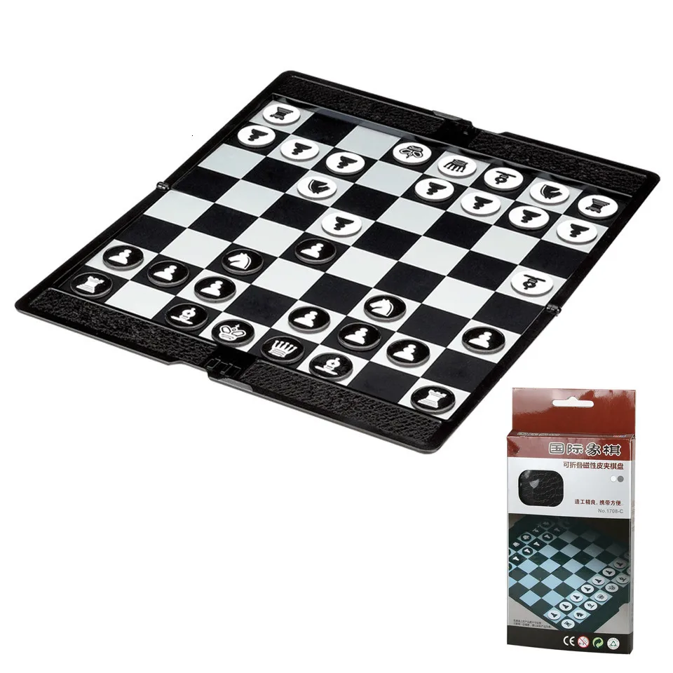 New High Quality Chess Game Set Purse Game of International Chess Magnetic Chessman Folding Chessboard Chess Pieces Board Games
New High Quality Chess Game Set Purse Game of International Chess Magnetic Chessman Folding Chessboard Chess Pieces Board Games
