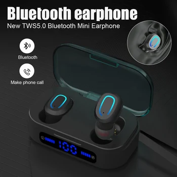 T20 Wireless Bluetooth 5.0 Earbuds TWS Stereo Noise Reduction Call LED Display Mini Earphones with Charging Case KQS8
T20 Wireless Bluetooth 5.0 Earbuds TWS Stereo Noise Reduction Call LED Display Mini Earphones with Charging Case KQS8