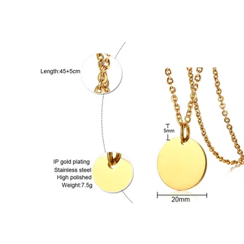 FNL TEE14 steel necklace hot sell popular single women man 20mm round shape gold color lover gift women jewelry
FNL TEE14 steel necklace hot sell popular single women man 20mm round shape gold color lover gift women jewelry