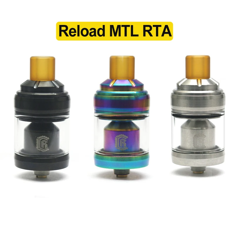 High quality Style Reload MTL RTA Tank 22mm Diameter 2ml capacity for 510 box mod mechanical mod 3 colors vape tank RTA RBA RDTA
High quality Style Reload MTL RTA Tank 22mm Diameter 2ml capacity for 510 box mod mechanical mod 3 colors vape tank RTA RBA RDTA