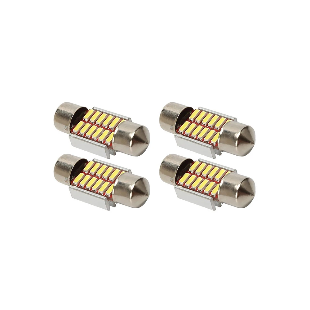 4Pcs Double-tip decoding reading light White 6500K 31mm 12SMD 4014 LED No Error Festoon Car Dome Lights
4Pcs Double-tip decoding reading light White 6500K 31mm 12SMD 4014 LED No Error Festoon Car Dome Lights