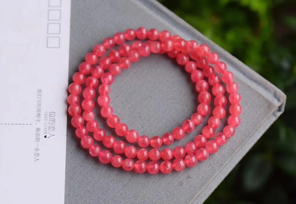 Natural Rhodochrosite Multi-turn Bracelets Color Ruddy High Ice through Simple Versatile Generous Fashion Crystal Net
Natural Rhodochrosite Multi-turn Bracelets Color Ruddy High Ice through Simple Versatile Generous Fashion Crystal Net