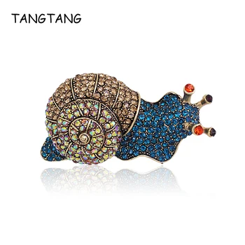 TANGTANG Snail Brooch For Women And Men Large Snails Brooches Multi-colors Full Rhinestone Brooch Pins 8MM Jewelry Pins Fashion
TANGTANG Snail Brooch For Women And Men Large Snails Brooches Multi-colors Full Rhinestone Brooch Pins 8MM Jewelry Pins Fashion
