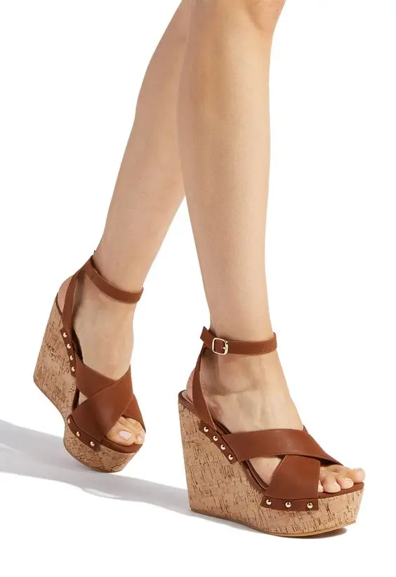 Moraima Snc Sexy Platform Wedge Sandal for Woman Summer Peep Toe Brown Leather Ankle Strap Shoes Cutouts Sandal
Moraima Snc Sexy Platform Wedge Sandal for Woman Summer Peep Toe Brown Leather Ankle Strap Shoes Cutouts Sandal