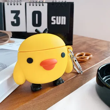 3D Cute Chicken Silicone Bluetooth Earphone Protective Case For Airpods Pro Charging Box Shockproof Case Cover For Airpods 1/2
3D Cute Chicken Silicone Bluetooth Earphone Protective Case For Airpods Pro Charging Box Shockproof Case Cover For Airpods 1/2