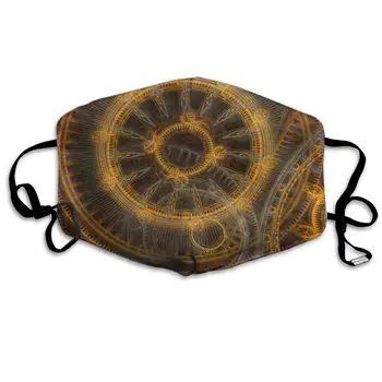 Swono Mask Fantasy,Golden and Rusted Clock Fantasy Steampunk Design Polyester Anti Dust Face Mask-Washable and Reusable Mask for
Swono Mask Fantasy,Golden and Rusted Clock Fantasy Steampunk Design Polyester Anti Dust Face Mask-Washable and Reusable Mask for