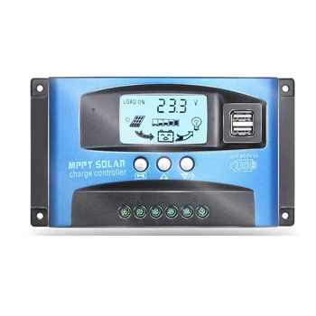 MPPT Solar Charge Controller PWM 100A 60A 50A 40A 30A Solar Power Regulator 12V 24V Auto Dual USB LCD Display Load Discharger
MPPT Solar Charge Controller PWM 100A 60A 50A 40A 30A Solar Power Regulator 12V 24V Auto Dual USB LCD Display Load Discharger