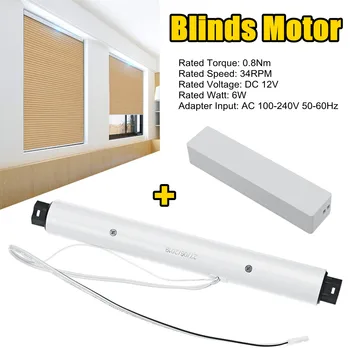 AC 100-240V Electric Roller Shade Tubular Motor IP40 with Adapter Home Decoration for Curtain Shade Roller Blinds Mayitr 6W
AC 100-240V Electric Roller Shade Tubular Motor IP40 with Adapter Home Decoration for Curtain Shade Roller Blinds Mayitr 6W