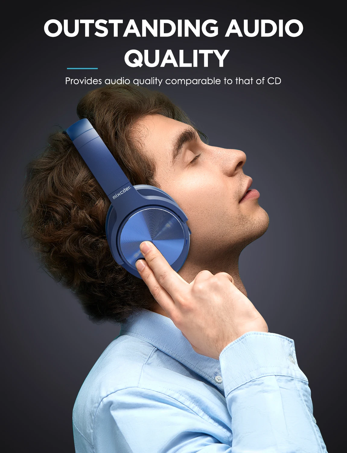 Mixcder E9 PRO aptX LL Headphones Wireless Bluetooth Active Noise Cancelling Headphone USB Fast Charging with MIC Blue Headsets Mixcder E9 PRO aptX LL Headphones Wireless Bluetooth Active Noise Cancelling Headphone USB Fast Charging with MIC Blue Headsets