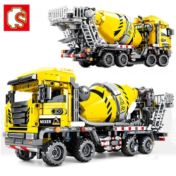 SEMBO Technic Car Truck City Engineering Cement Mixer Toy Model Building Blocks Bricks Construction Car Educational Toys For Boy
SEMBO Technic Car Truck City Engineering Cement Mixer Toy Model Building Blocks Bricks Construction Car Educational Toys For Boy