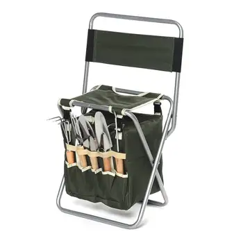 Multi-function Garden Plant Tool Set Portable Folding Stool Tool Bag with 5Pcs Stainless Steel Spade Shovel Gardening Tools
Multi-function Garden Plant Tool Set Portable Folding Stool Tool Bag with 5Pcs Stainless Steel Spade Shovel Gardening Tools