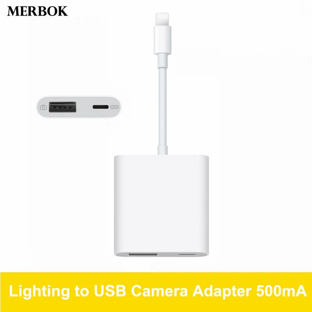 High-Power 500mA Lightning to USB Digital Camera Date Connector Cable Adapter For iPad mini 2/3/4 Air iPhone X XS IOS 9.2-12 OTG
High-Power 500mA Lightning to USB Digital Camera Date Connector Cable Adapter For iPad mini 2/3/4 Air iPhone X XS IOS 9.2-12 OTG
