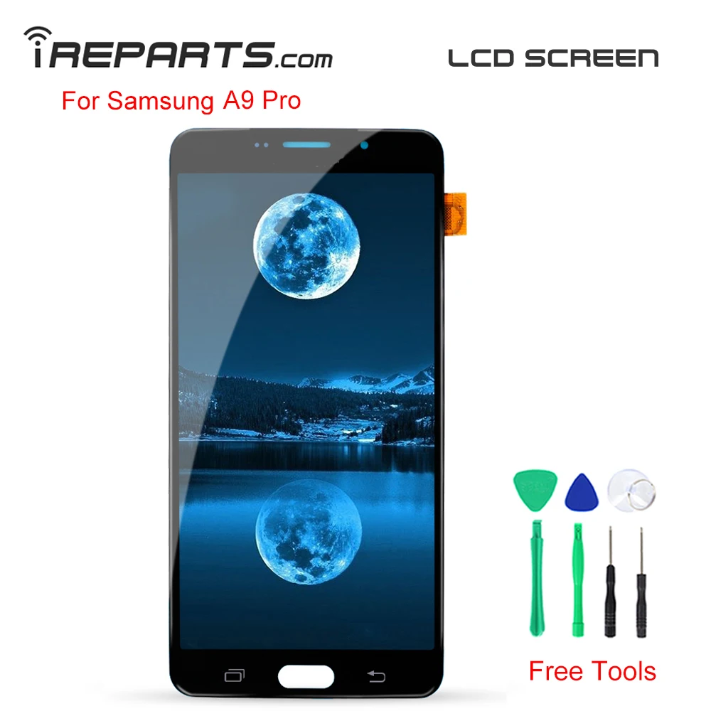 IREPARTS Display LCD for Samsung Galaxy A9 Pro Replacement SM-A9100 Touch Screen Replacement Assmenbly 6'' Pnatalla + ToolS 
IREPARTS Display LCD for Samsung Galaxy A9 Pro Replacement SM-A9100 Touch Screen Replacement Assmenbly 6'' Pnatalla + ToolS
