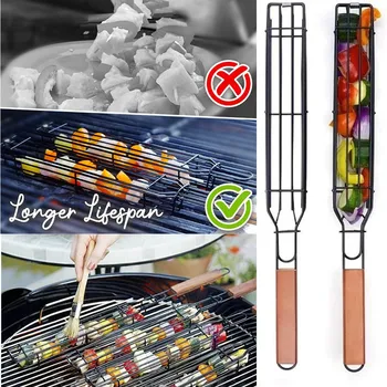 Barbecue Kebab Basket Easy Reusable Stainless Steel Nonstick Barbecue Grill Basket Tools Mesh Kitchen Tools Kitchen Accessories
Barbecue Kebab Basket Easy Reusable Stainless Steel Nonstick Barbecue Grill Basket Tools Mesh Kitchen Tools Kitchen Accessories