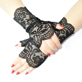 Women Wedding Party Sexy Sheer Mesh Fingerless Gloves Embroidery Jacquard Floral Lace Shiny Sunscreen Driving Mittens
Women Wedding Party Sexy Sheer Mesh Fingerless Gloves Embroidery Jacquard Floral Lace Shiny Sunscreen Driving Mittens