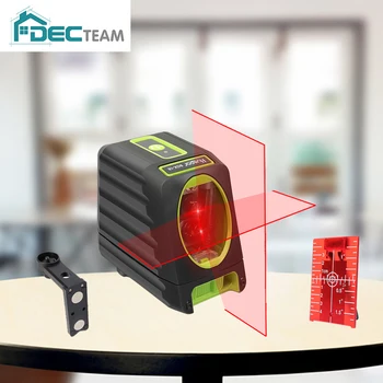 DEC TEAM 2 Lines Laser Level Self Leveling Vertical & Horizontal Cross Red Beams H130°/ V150° Waterproof Tool BOX-1R
DEC TEAM 2 Lines Laser Level Self Leveling Vertical & Horizontal Cross Red Beams H130°/ V150° Waterproof Tool BOX-1R