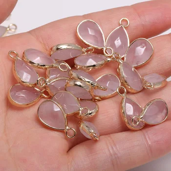 Natural Stone Faceted Rose Quartzs Pendant Water drop shape Exquisite Charms for Jewelry Making Diy earring necklace accessories
Natural Stone Faceted Rose Quartzs Pendant Water drop shape Exquisite Charms for Jewelry Making Diy earring necklace accessories