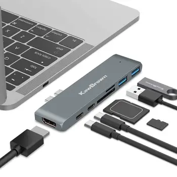 USB-C Hub USB 3.0 Hub Multi Type-C Hub with HDMI Thunderbolt 3 PD TF/SD Reader 7 in 1 Hub F
USB-C Hub USB 3.0 Hub Multi Type-C Hub with HDMI Thunderbolt 3 PD TF/SD Reader 7 in 1 Hub F