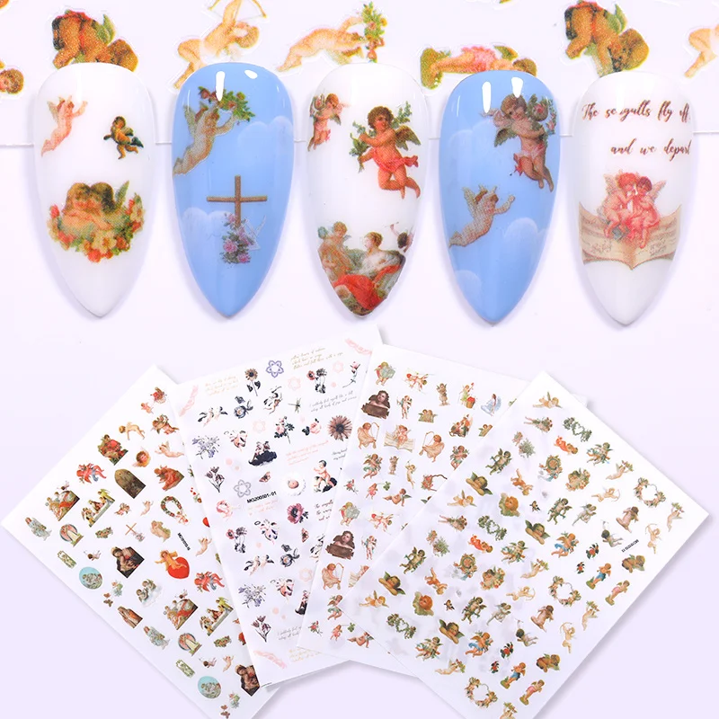 1 Sheet 3D Angel Pattern Nail Sticker Daisy Colorful Flower And Leaf Pattern Nail Decal Stickers DIY Nail Decoration
1 Sheet 3D Angel Pattern Nail Sticker Daisy Colorful Flower And Leaf Pattern Nail Decal Stickers DIY Nail Decoration
