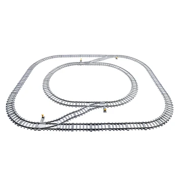 Train Rail Tracks Block Model building kits compatible with city Rail Tracks for Train Straight & Curved Tracks 60098
Train Rail Tracks Block Model building kits compatible with city Rail Tracks for Train Straight & Curved Tracks 60098