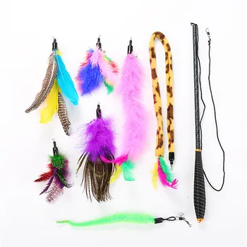 8/9pcs Pet Cat Telescopic Cat Stick Teaser Wand Interactive Toys Playing Rod with Feather Replacement Heads Cat Toys Sets
8/9pcs Pet Cat Telescopic Cat Stick Teaser Wand Interactive Toys Playing Rod with Feather Replacement Heads Cat Toys Sets