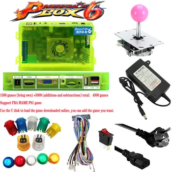 DIY Arcade parts Bundles kit With 1300 in 1 Pandora 6 Long shaft Joystick Silver illuminated button Microswitch Jamma Harness
DIY Arcade parts Bundles kit With 1300 in 1 Pandora 6 Long shaft Joystick Silver illuminated button Microswitch Jamma Harness