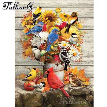 FULLCANG diamond embroidery sunflower flowers and bird 5d diy full square round drill diamond painting mazayka home decor FC2403
FULLCANG diamond embroidery sunflower flowers and bird 5d diy full square round drill diamond painting mazayka home decor FC2403