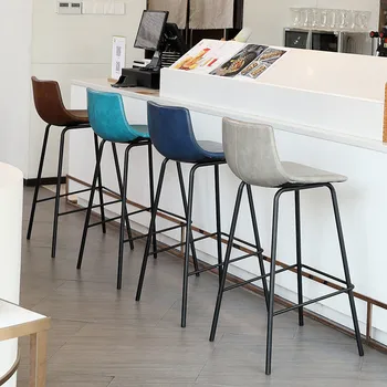 Modern Minimalist PU Leather Bar Stools High Back Stools for Milk Tea Shop Bar Stool Restaurant Bar Chair Cash Register Chairs
Modern Minimalist PU Leather Bar Stools High Back Stools for Milk Tea Shop Bar Stool Restaurant Bar Chair Cash Register Chairs
