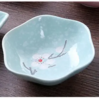 Japanese-Style Creative 3 Colors Snowflake Glaze Hexagonal Circular Ceramic Plum-Shaped Ceramic Dish Sauce Dish Kitchen Supplies
Japanese-Style Creative 3 Colors Snowflake Glaze Hexagonal Circular Ceramic Plum-Shaped Ceramic Dish Sauce Dish Kitchen Supplies